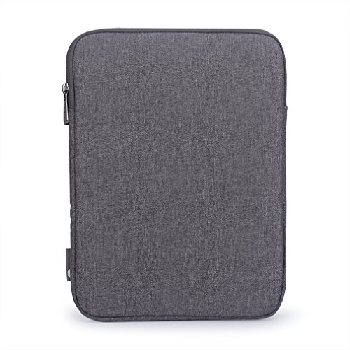 Caison 10.1 Zoll Klassisch Laptop Tragbar Tablette Sleeve Case Transportieren Beutel Kasten Hülsen Beutel Schutz Abdeckung für 9.7" Apple iPad Air / Pro 10" 10.1" Android Windows (10 Zoll, Grau)