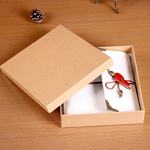 Debon Leder Cover DIY Fotoalbum, Scrapbook Bild Foto Album für Jahrestag Geburtstag Weihnachten Hochzeit Gästebuch, M Weiß - 5