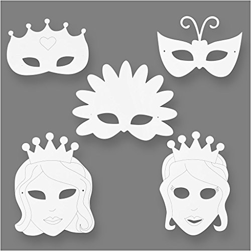 Märchen-Masken, H: 13,5-25 cm, 16sort., 230 g
