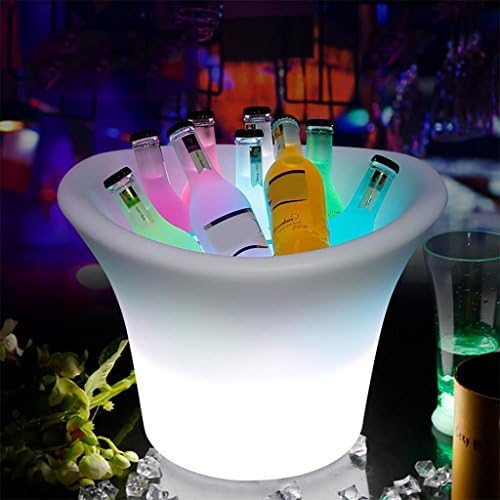 XINYE LED 16 Colour Changing Party Plastic Ice Bucket for Wine and Champagne