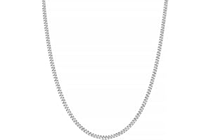 MM&UU Kette,sukudon Silberkette, Halskette, SilberHalskette als Geschenke für Damen Herren