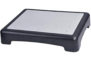 Greenfields Non-Slip Half Step with Rubber Mat - Elderly & Disabled Mobility Aid Walking Step - Indoor Outdoor Platform Step Support Stool for Doorstep, Bathroom, Garden & Bed, Stable & Portable