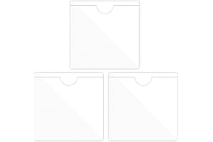 VNIDJGB 3 Pcs Permit Holder for Car Windscreen,Clear Easy Stick Parking on Organiser Parking Permit Holder,PVC Protector Self-Adhesive Tax Car,Permits Organiser for Park Permited Cars Windscreen,Tickets