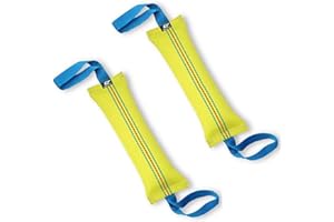 Bull Fit Boudin À Mordre Jouet pour Chien 2 pièces, 30 cm, 2 Anses, en Tuyaux De Lance À Incendie - Dummy Rouleau d'apprentissage Flottant - Robuste Boudin Mordant Chien
