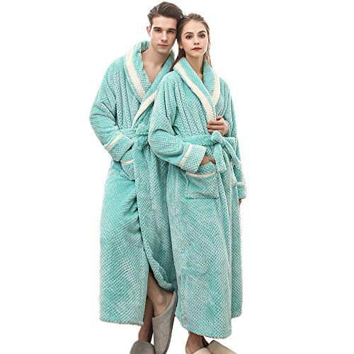 Preisvergleich Produktbild Igemy Paar Pyjama Langen Lorallenroten Bademantel Winter Langärmeliger Bademantel