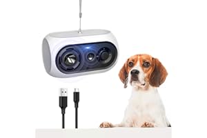 BUBBACARE Dispositivo antiladridos para perros, Automática Ultrasónicos Ahuyentador de Perros 100% Seguro, Impermeable Recargables Disuasivos anti ladridos, Pequeños Medianos y Grandes Perro, Interior Exterior