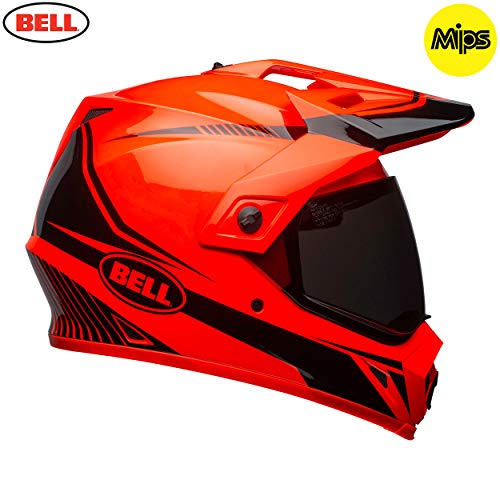 BELL Cascos MX-9 Adventure MIPS, linterna naranja/negro, grande