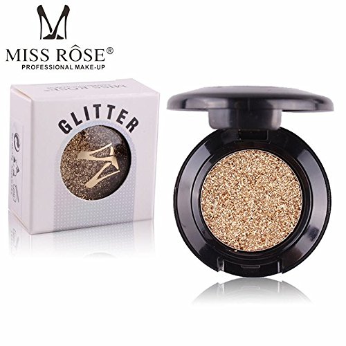 Miss Rose Professional Makeup Glitter Eyeshadow Palette Naked Single Eyes Pigment Minerals Eye Shadow Waterproof