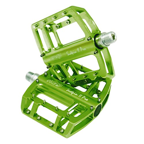 NC-17 Sudpin II Pro Aluminium Plattform Pedale / Fahrrad Pedale MTB / Mountainbike Pedal / BMX Pedal / zwei Kugellager + Cr-Mo Achse / inkl. Ersatzpins - 7