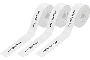 VPB 3 Rouleaux Ruban,Autocollantes Etiquette pour Étiqueteuse E10/E11/E16，Rouleaux d'Étiquettes Autocollantes Thermiques ÉTENDUES,15 mm x 4m/Rouleau