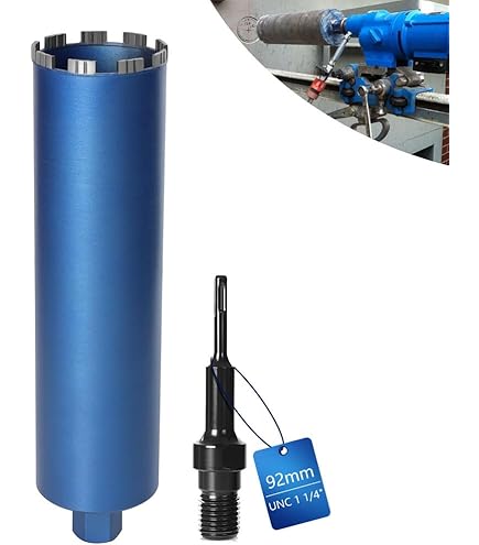 Adaptateur 1 1/4" UNC Vers SDS Plus Avec Injection D'eau Automatique - Pour Carottage Sans Poussière - 4m Tuyau Inclus