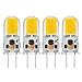 Produktbild Sunix 4stk 5W GY6.35 COB LED Leuchtmittel, 270-300LM, Dimmbar, Warmweiß, 3000K, 360 Grad Strahlwinkel, Kristall Scheinwerfer Birne LD880
