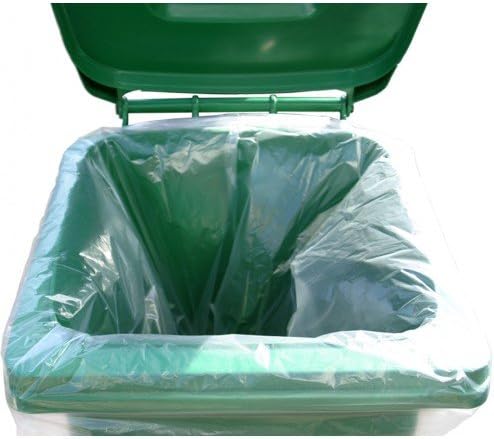10 Clear Wheelie Bin Liners (10 bags)