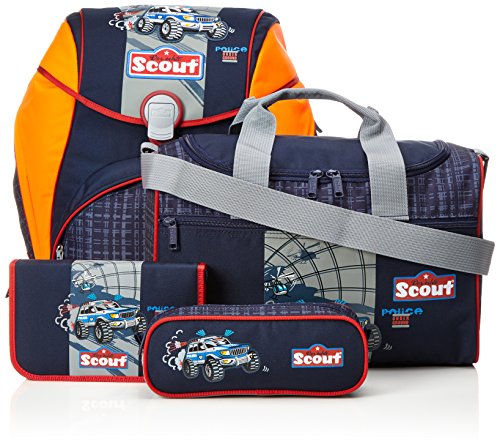 Preisvergleich Produktbild Scout - Alpha - Schulranzen Set 4 tlg. - Polizei