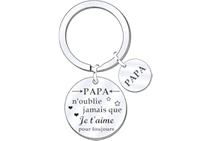 FGHJK Cadeau Fete des Peres, Cadeau Papa, Porte-cles Papa, Cadeau Papa Anniversaire, Idee Cadeau Papa, Porte Clé Papa, Cadeau Papa Noel, Beau Papa Cadeau Original, Cadeau Beau Papa