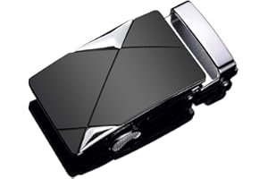 Daisy House Fibbia per cintura da uomo con cricchetto da 40 mm Solo sostituzione automatica della fibbia per cintura in pelle