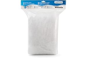 Nobleza - Filtro Cotone Bianco,Alta densità del Carbone Attivo Spugna, L60*W30*H2.5CM, Media Filtrante Acquario può Essere Tagliato su Misura