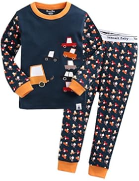 Vaenait Baby 74-122 Kinder Jungen Bekleidung Langarm zweiteilige Schlafanzug Hi Hello
