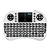 Produktbild Rii i8 2.4GHz Wireless Kabellose Mini Tastatur (92 Keys DE QWERTZ)Ergonomische mit Touchpad-Maus und Ersatz Wiederaufladbare Li-ion Batterie für Smart TV, Raspberry Pi,Mini PC, HTPC, Computer und Konsolenspiele MacOS,Linux, Android,XBMC,Windows 2000 XP Vista 7 8 (Rii i8 Weiß)