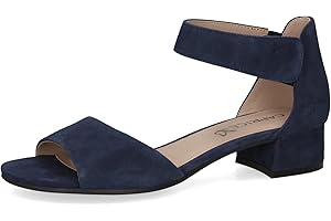 CAPRICE Damen Sandalen mit Absatz aus Leder mit Riemchen