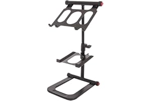 IBIZA SOUND & LIGHT Ibiza SLAP200 DUAL Laptop UND Monitor STÄNDER Party Disco Club DJ Musik Event BÜHNE VERANSTALTUNG