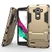 Produktbild Ougger Hülle für LG G4 Schale Tasche, Extreme Schutz Schon [Kickstand] Leicht Armor Hülle Schutz SchutzHülle Case Hart PC + Soft TPU Gummi Haut 2in1 Back Gear Rear Gold