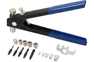 LSLANSOON 86 Pcs Rivet Nut Tool Kit, Hand Riveter Set with M3/M4/M5/M6/M8 Threaded Rivet Nut and Mandrel
