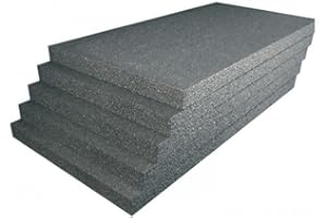 ITALFROM - Pannelli Isolanti Termici per Interni di Polistirene Espanso Sintetizzato (EPS con GRAFITE) Pannelli Coibentati per Coperture, Tetto, Parete in Polistirolo (Pack da 5, 100x50x3 cm)