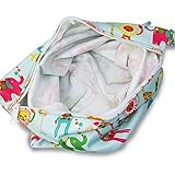 iZiv(TM) Wasserdichtes Baby Wiederverwendbare Nass und Trocken Windel Beutel Organisator Beutel 2 Reißverschluss Printing Wickeltasche - 7