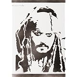 Jack Sparrow Fluch Der Karibik Handmade Street Art - Artwork - Poster