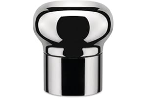 Alessi Noè GIA12 Design hermetyczny korek do butelki wina i szampana, polerowany na wysoki połysk, srebrny