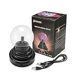 SOLMORE Plasmakugel Plasma Ball Kugel Blitze Magische Lampe USB Licht für Kinder Kindergeburtstag Spielzeug Disco Party Dekoration Geschenk Schreibtisch - 8