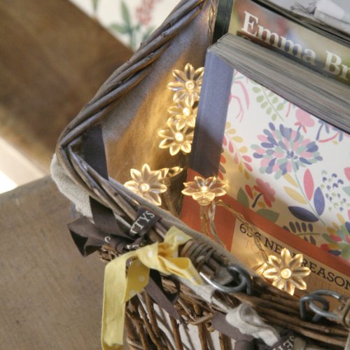 20er LED Lichterkette Sonnenblumen warmweiß batteriebetrieben - 8
