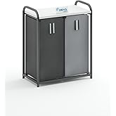 Binary Color and Laundry Basket for Whites Bathroom Cabinet Bathroom Organizer with Dirty Basket Laundry White