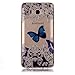 Price comparison product image Galaxy j7 2016 Case,GOODTONY [Crystal Bumper] [Capsule] Colorful Silicone Transparent Protective skin Premium Flexible Soft TPU Slim Case Cover for Samsung Galaxy J7 2016 J710 (Blue Butterfly)