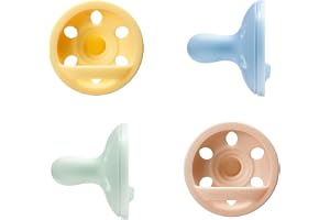 Tommee Tippee Bröstliknande Napp, 0-6m, 4-pack, Lätt, Endelad Silikonsnapp, Symmetrisk Nappskål