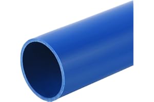 QUARKZMAN Tube Rond Rigide en PVC Tubes 36mm ID 40mm OD 350mm Bleu pour Manchon de Câble pour Tuyaux d'Eau