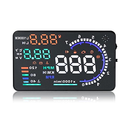 Stoga A8 Voiture Head Up Display OBD 2 La consommation de carburant, 14 cm