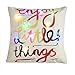 Price comparison product image Ninasill Pillow Cover, x10E6 x 10E6; Hot Sale ! Exclusive Happy Valentine Pillow Cases Linen Sofa LED Cushion Cover Home Decor Pillow Case (D)