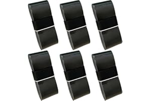 ZOKJSW Rakieta tenisowa - 5 szt. Owijka do rakiety do badmintona, antypoślizgowa (czarna)