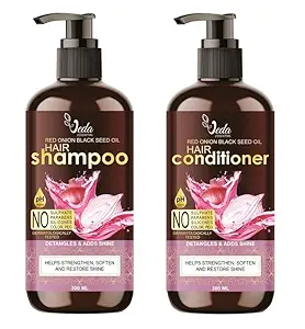 VEDA ESSENTIAL RED ONION AND BLACK SEED OIL EXTRACT SHAMPOO & CONDITIONER