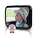 Innoo Tech Baby Car Mirror - Back Seat Mirror - Wide Clear View Angle - Easily See Your Kid in Rear Facing - Shatterproof Tested - Baby In Car Sign and Cleaning Cloth Included - Lifetime Warranty ...