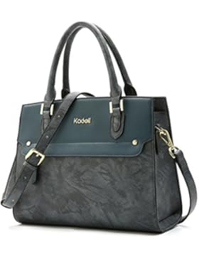 Kadell Frauen Weinlese Leder Handtaschen Tote Schulranzen Top Griff Schultertasche