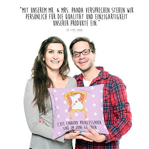 Mr. & Mrs. Panda Kissen 40×40 Einhorn Prinzessin Geburtstag Juni – 100% handmade in Norddeutschland – Geburtstag, Einhorn, Prinzessin, Geburtstagsgeschenk, Geschenk, Monat Kissen, Kissenhülle, Kopfkissen, Geschenk, Schenken, Couch, Sofakissen, weich, flauschig, 40×40, 40 x 40 Geburtstag, Einhorn, Prinzessin, Geburtstagsgeschenk, Geschenk, Monat - 2