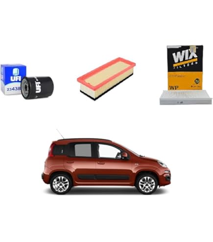 Kit Tagliando 3 Filtri Per Fiat Panda 169 1.1/1.2 - Filtro Olio, Aria, Abitacolo - Alta Qualità - Foto 2