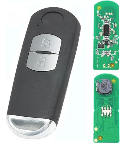 SG Store Sostituzione Guscio Chiave Remota Per Auto A 3 Pulsanti Compatibile con Mazda 3 CX-5 CX-3 6 Tourer MX-5 Custodia Portachiavi Nera 85x30x19mm