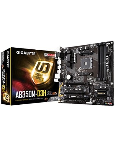 Preisvergleich Produktbild Gigabyte GA-AB350M-D3H Mainboard schwarz