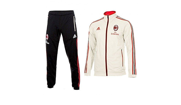 adidas Tuta Allenamento A.C.Milan 2012/13 Slim Semi Aderente Prodotto  Ufficiale : Amazon.it: Abbigliamento