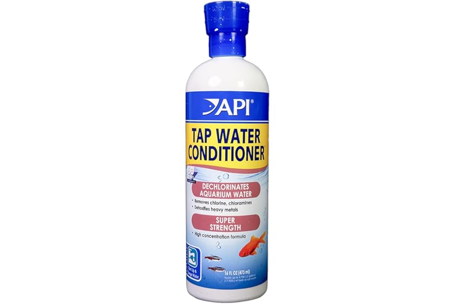API TAP WATER CONDITIONER Aquarium Water Conditioner Bottle,White, 473 ml
