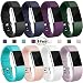 Produktbild Für Fitbit Charge 2 Armband, HUMENN Charge 2 Armband Weiches Silikon Sports Ersetzerband Fitness Verstellbares Uhrenarmband für Fitbit Charge2 Small Schieferblau # 8Pack